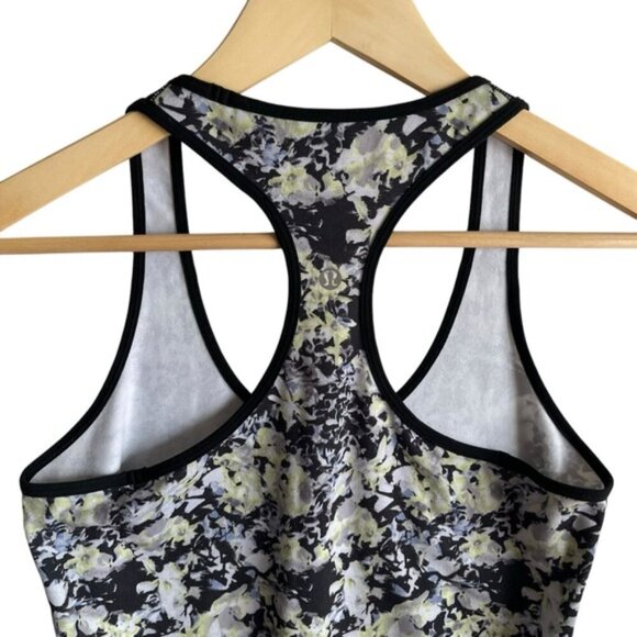 Lululemon Cool Racerback Size 6 Crosscourt Petal Black - Picture 6 of 8